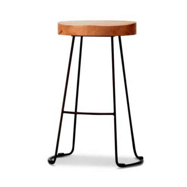 Best Quality Delia Stool Black Metal Base By Best Price Furniture