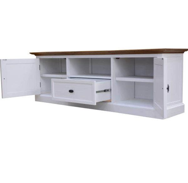 Best Designed Chocolate and White Ezri TV Unit By Best Price Furniture