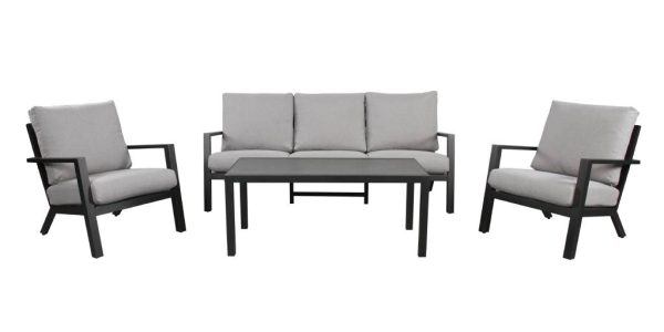 Madelyn SOFA SET-CHARCOAL/GREY by best price furniture outlet